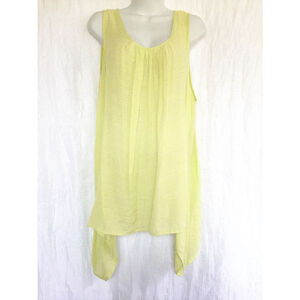 Women's spense 1X Pale Green sleeveless flowy Blouse